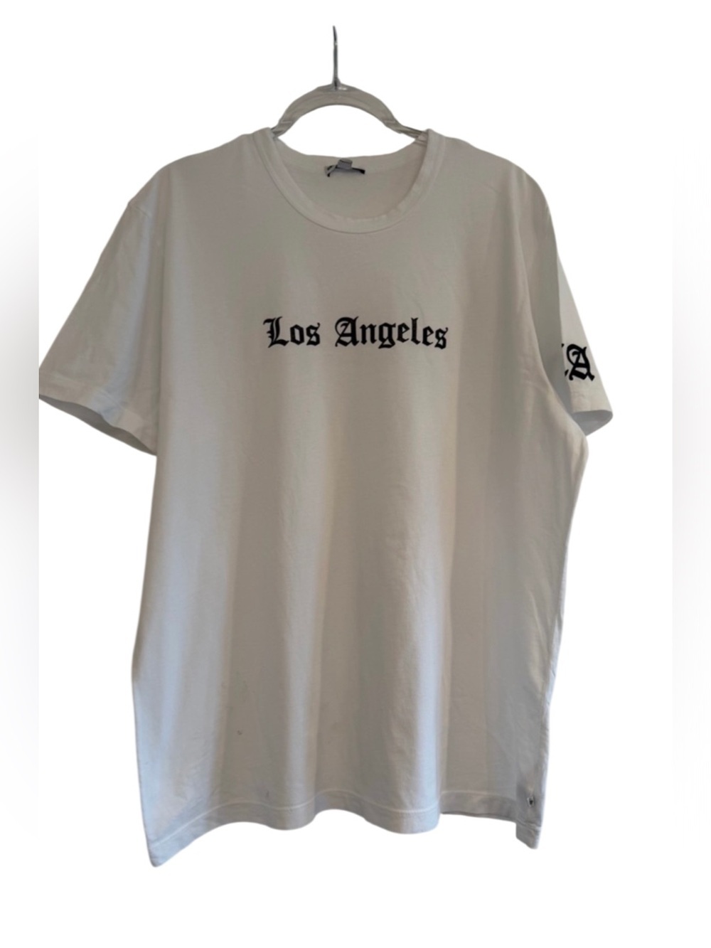 James Perse White 'Los Angeles' Graphic Tee - Men's Crewneck